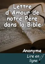 Lettre d'Amour de notre Père dans la Bible :