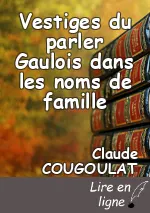 Vestiges du parler Gaulois dans les noms de famille