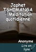 Japhet TSHIMANGA - Méditation quotidienne