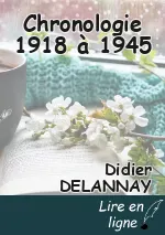 Chronologie 1918 à 1945
