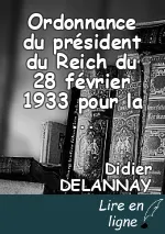 Ordonnance du président du Reich du 28 février 1933 pour la protection du peuple et de l'État.