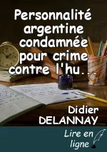 Personnalité argentine condamnée pour   crime    contre l'humanité