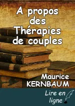 A propos des Thérapies  de couples