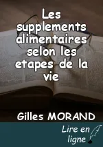 Les supplements alimentaires selon les etapes de la vie