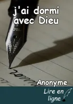 j'ai dormi avec Dieu