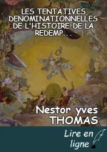 LES TENTATIVES DENOMINATIONNELLES DE L'HISTOIRE DE LA REDEMPTION.