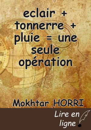 eclair + tonnerre + pluie = une seule opération