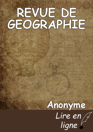 REVUE DE GEOGRAPHIE