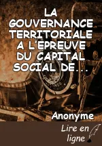 LA GOUVERNANCE TERRITORIALE A L’EPREUVE DU CAPITAL SOCIAL DE LA ROYAUTE TRADITIONNELLE DANS LA COMMUNE D’ABOMEY