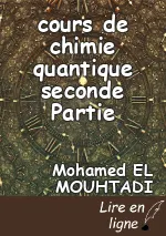 cours de chimie quantique seconde  Partie