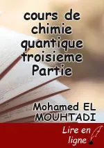 cours de chimie quantique troisieme  Partie