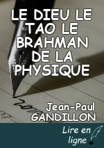 LE DIEU LE TAO LE BRAHMAN DE LA PHYSIQUE