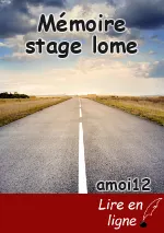 Mémoire stage lome