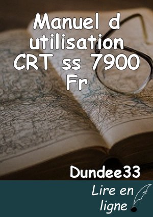 Manuel d utilisation CRT ss 7900 Fr
