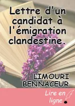 Lettre d'un candidat à l'émigration clandestine.