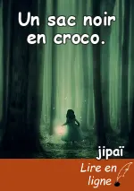 Un sac noir en croco.