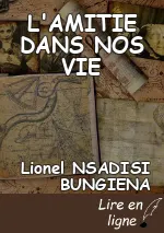L'AMITIE DANS NOS VIE