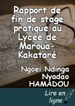 Rapport de fin de stage pratique au Lycée de Maroua-Kakataré