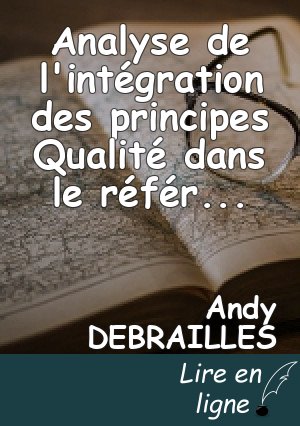 Analyse de l'intégration des principes Qualité dans le référentiel Iso 9001 (Nouvelle version septembre/octobre 2015
