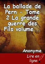 La ballade de Pern - Tome 2 La grande guerre des Fils volume 2 Tome 2 : La grande guerre des Fils - Ann MC Affrey