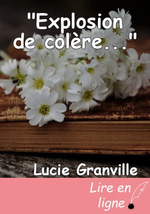 "Explosion de colère..."