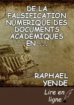 DE LA FALSIFICATION NUMERIQUE DES DOCUMENTS  ACADEMIQUES EN RDC