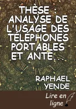 THÈSE : ANALYSE DE L'USAGE DES TÉLÉPHONES PORTABLES  ET ANTENNES RELAIS ET LEUR INCIDENCES D'ONDES ÉLECTROMAGNÉTIQUES SUR LA SANTE HUMAINE DANS LES PAYS EN VOIE DE DÉVELOPPEMENT : " CAS DE LA RDC"
