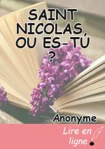 SAINT NICOLAS, OU ES-TU ?