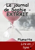 Le journal de Sophie - EXTRAIT