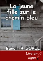 La jeune fille sur le  chemin bleu