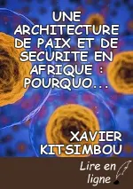 UNE ARCHITECTURE DE PAIX ET DE SECURITE EN AFRIQUE : POURQUOI FAIRE ???