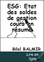 ESG: Etat des soldes de gestion cours en résumé