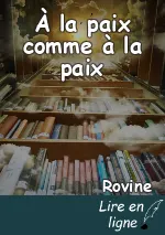 À la paix comme à la paix