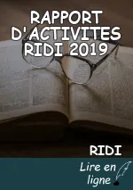 RAPPORT D'ACTIVITES RIDI 2019