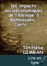 les impacts socioéconomiques de l’élevage à Bombouaka, Canton de la préfecture de Tandjouaré au Nord-Togo