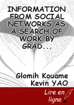 INFORMATION FROM SOCIAL NETWORKS AS A SEARCH OF WORK BY GRADUATES OF UNIVERSITIES FOR YOUTH OF DAGESTAN