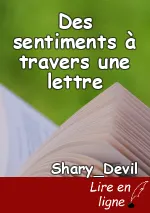 Des sentiments à travers une lettre