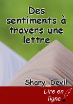 Des sentiments à travers une lettre