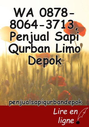 WA 0878-8064-3713, Penjual Sapi Qurban Limo Depok