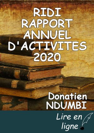 RIDI RAPPORT ANNUEL D'ACTIVITES 2020