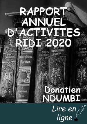 RAPPORT ANNUEL D'ACTIVITES RIDI 2020