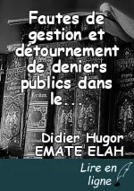 Fautes de gestion et détournement de deniers publics dans les canons de la discipline budgétaire au Cameroun