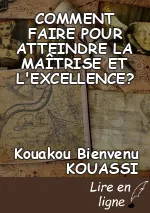 COMMENT FAIRE POUR ATTEINDRE LA MAÎTRISE ET L'EXCELLENCE?
