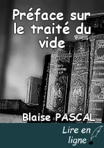 Préface sur le traité du vide