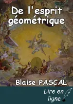 De l'esprit géométrique