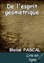 De l'esprit géométrique