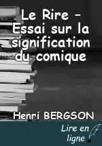 Le Rire – Essai sur la signification du comique