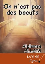 On n'est pas des boeufs