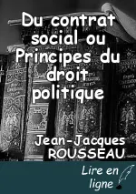 Du contrat social ou Principes du droit politique