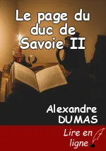 Le page du duc de Savoie II